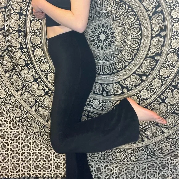 Forever 21 Pants Jumpsuits Black Corduroy Flair Pants Poshmark - Main Image